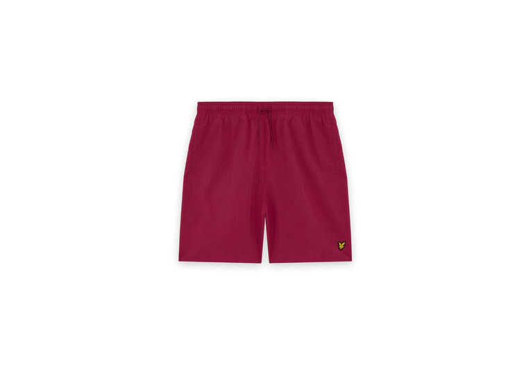 Lyle & Scott plain zwemshort cranberry KIDS