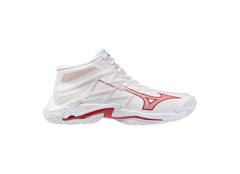 Mizuno Wave Lightning elite MID indoorschoen wit/rose elegance dames