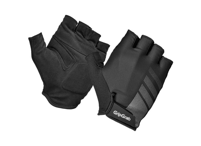 GripGrab RIDE Lite padded short finger zomer fietshandschoen zwart unisex