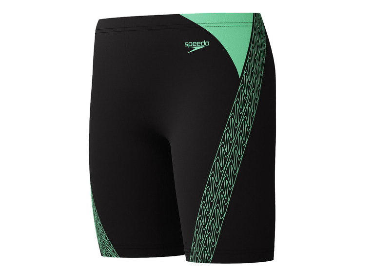 Speedo Hyperboom splice jammer zwart/groen KIDS