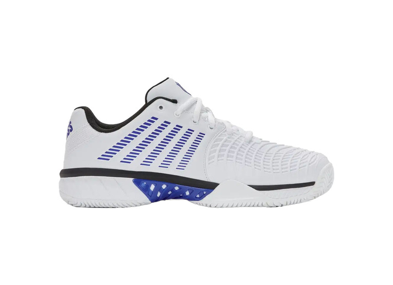 K-Swiss Express light 3 clay tennisschoen wit/dazzling blue/zwart heren