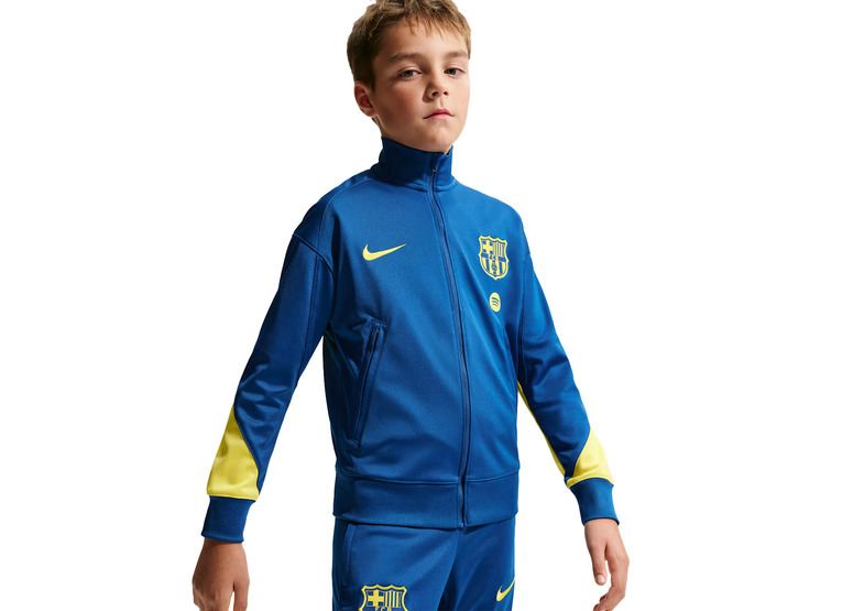 Nike FC Barcelona Strike Fourth Dri-FIT trainingspak gym blue KIDS