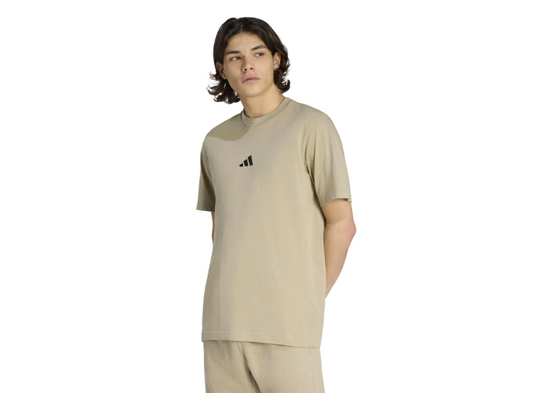 Adidas Essentials Small Logo Single Jersey T-shirt wonder cargo heren