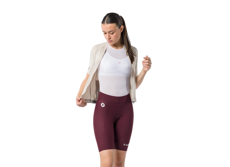 Castelli Espresso 2 short deep bordeaux dames