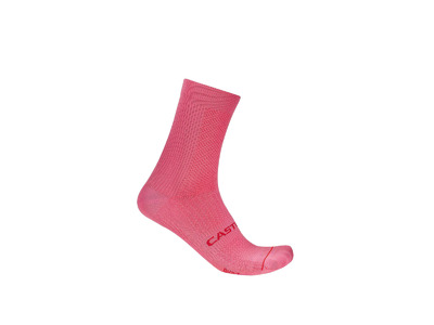 Castelli Espresso 2 W 12 fietssok rosa giro dames