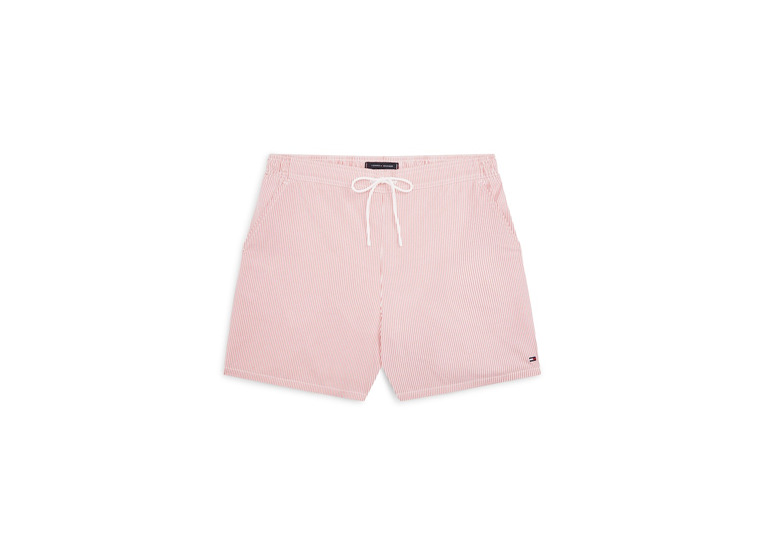 Tommy Hilfiger essential ithaca stripe zwemshort terra red heren