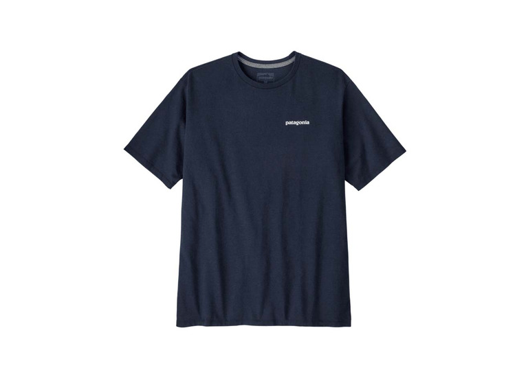 Patagonia logo responsibili T-shirt new navy heren