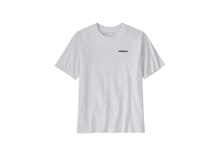 Patagonia logo responsibili T-shirt wit heren