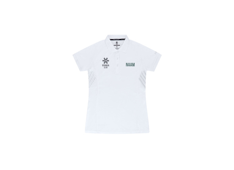 Osaka polo jersey wit dames