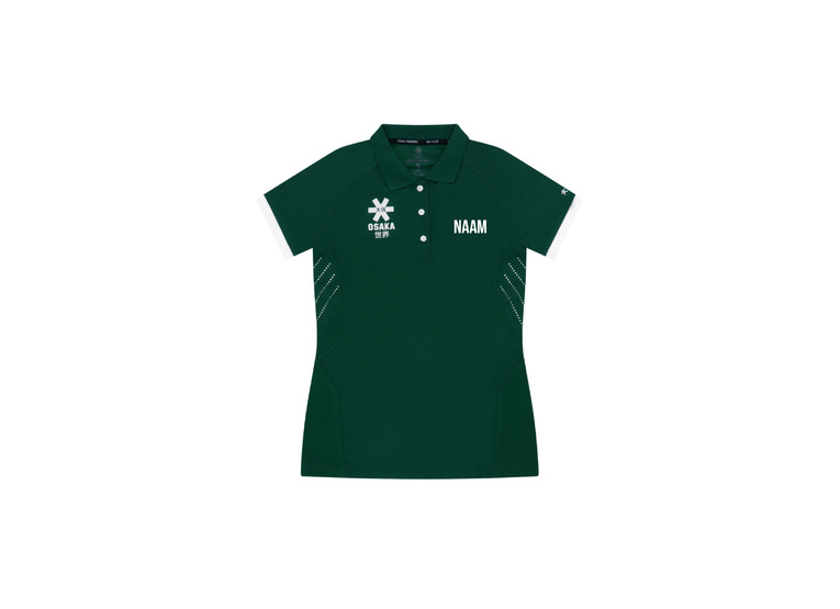 Osaka polo jersey donkergroen dames