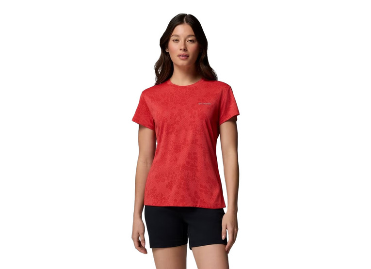 Columbia Bluebird canyon II technical T-shirt poppy red dames