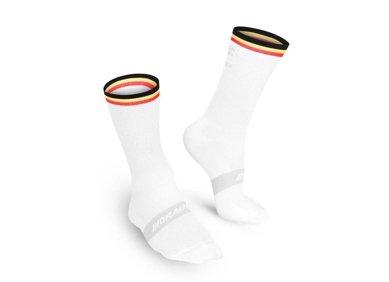 Bioracer belgium fietssokken wit unisex Bioracer belgium fietssokken wit unisex