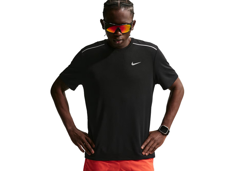 Nike Miler Dri-FIT T-shirt zwart heren