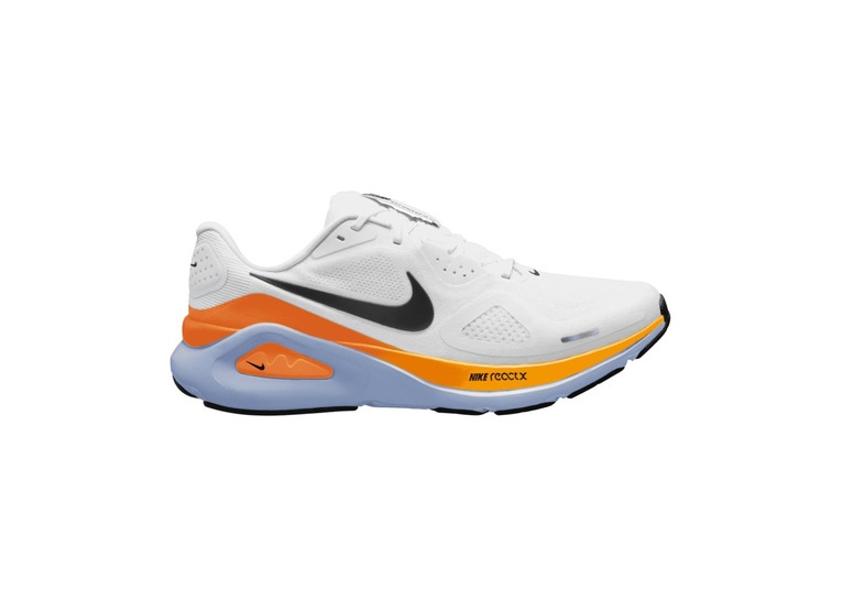Nike Structure 26 loopschoen wit/hydrogen blue/total orange heren