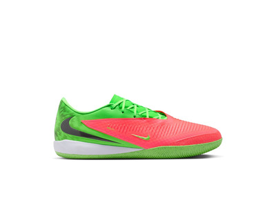 Nike Phantom 6 low academy EH IC voetbalschoen hot punch/green strike