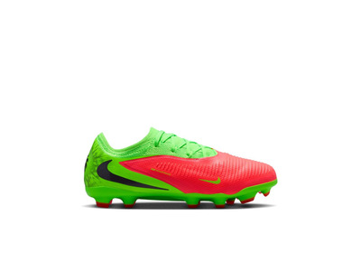Nike Jr. Phantom 6 low Pro EH FG/MG voetbalschoen hot punch/green strike KIDS