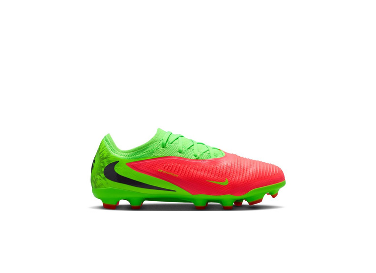 Nike Jr. Phantom 6 low Pro EH FG/MG voetbalschoen hot punch/green strike KIDS