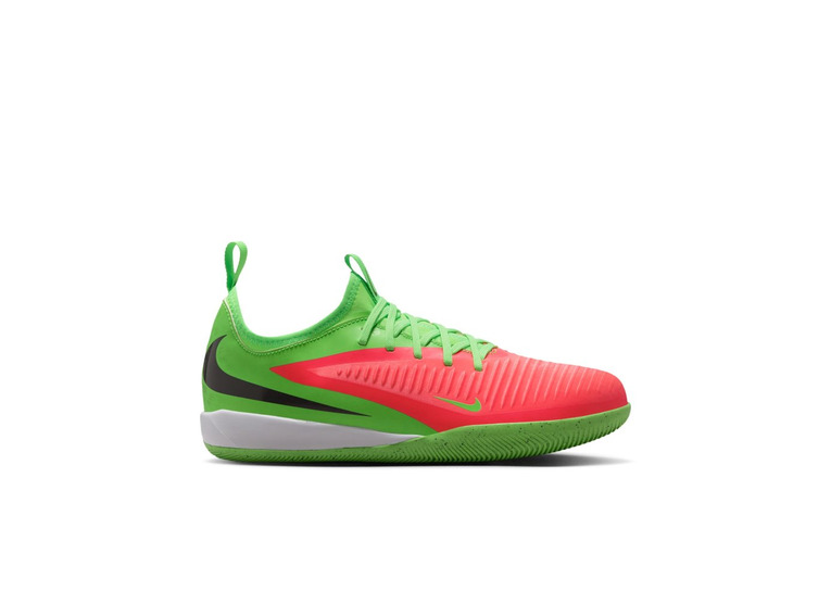 Nike Jr. Phantom 6 low academy EH IC voetbalschoen hot punch/green strike KIDS