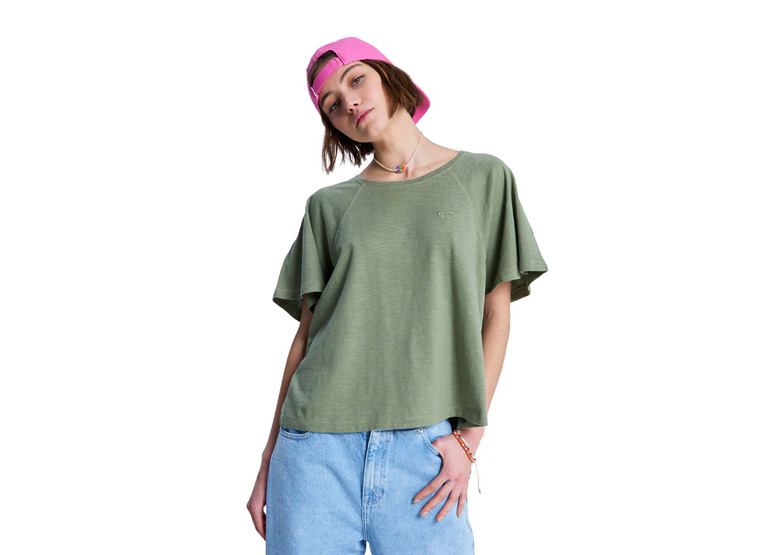 Roxy Time for palm tree T-shirt oil green dames