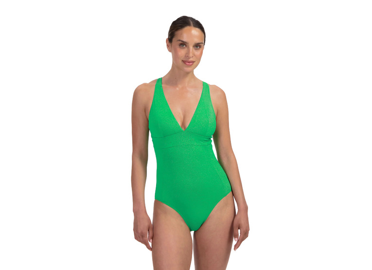 Cyell Sparkling V-hals badpak B-cup groen dames