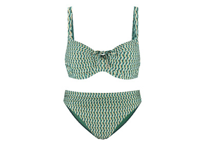Cyell Groovy graphic beugel bikini D-cup groen dames