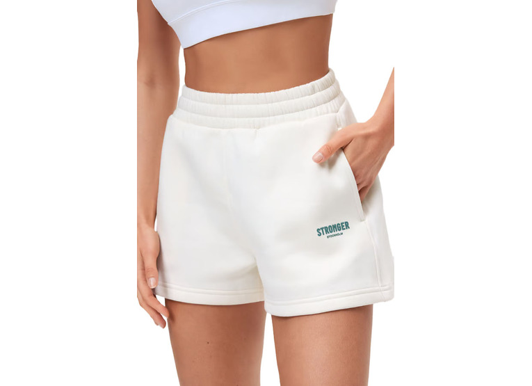 Stronger Comfy sweatshort whisper white dames