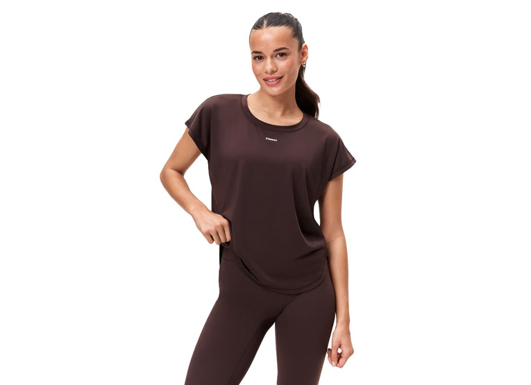 Stronger Drop T-shirt black coffee dames