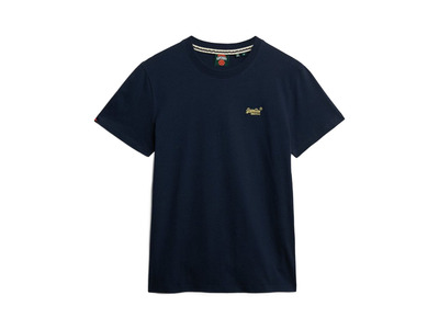 Superdry Organic cotton essential logo T-shirt navy heren