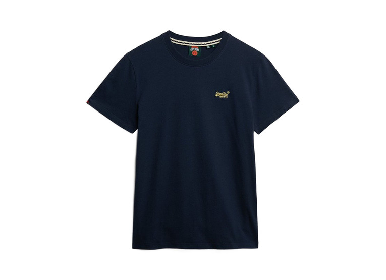 Superdry Organic cotton essential logo T-shirt navy heren