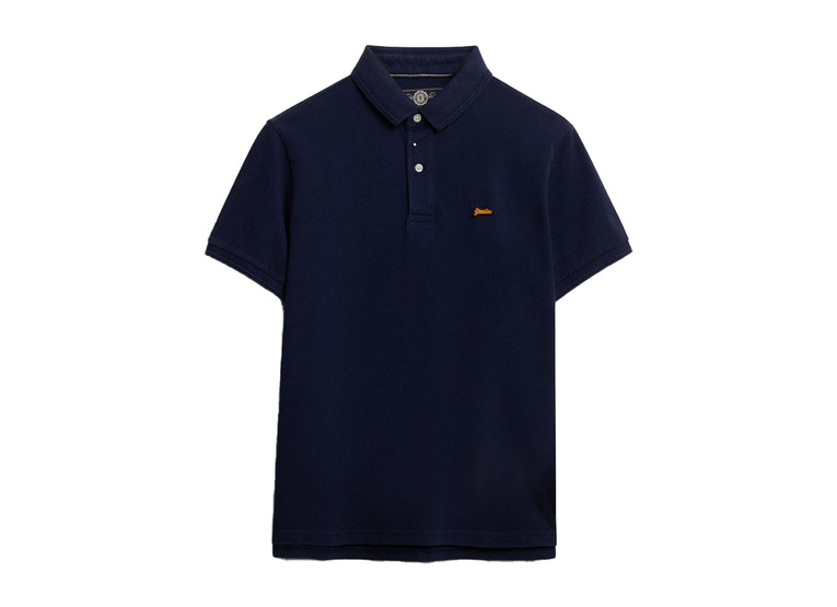 Superdry classic pique polo navy heren