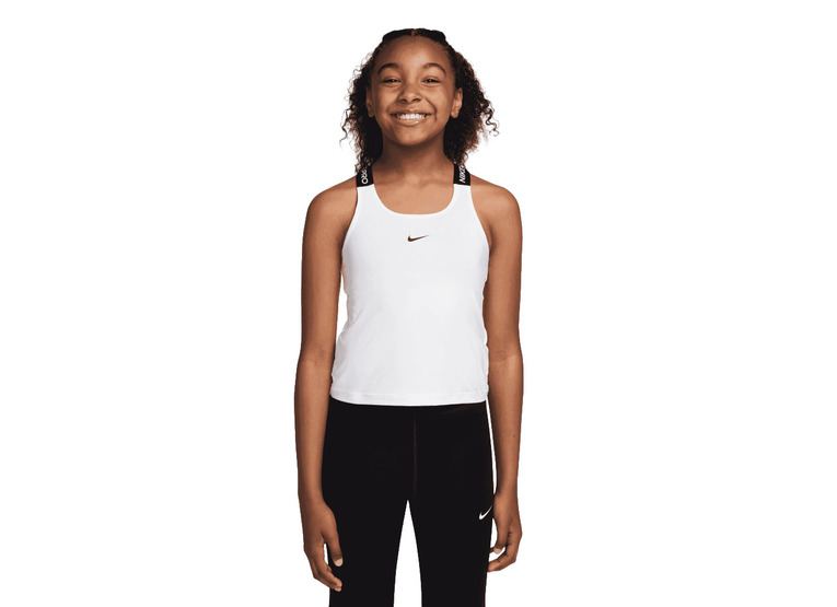 Nike Pro Dri-FIT tanktop wit meisjes