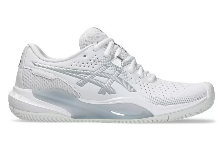 Asics Gel-challenger 15 clay tennisschoen wit/zilver dames