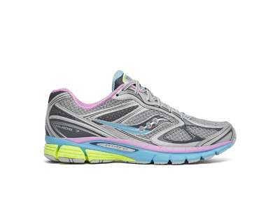 Saucony Progrid guide 7 sneaker grijs/aqua dames