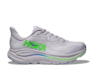 Hoka Clifton 10 loopschoen ash grey/neon green heren