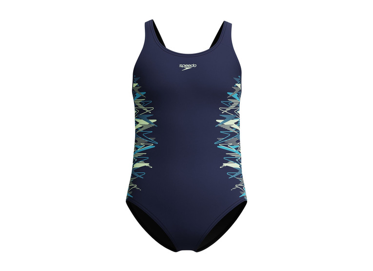 Speedo Placement Muscleback badpak peacoat meisjes