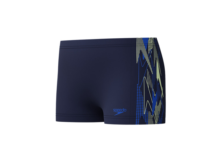 Speedo Placement zwembroek navy/groen KIDS