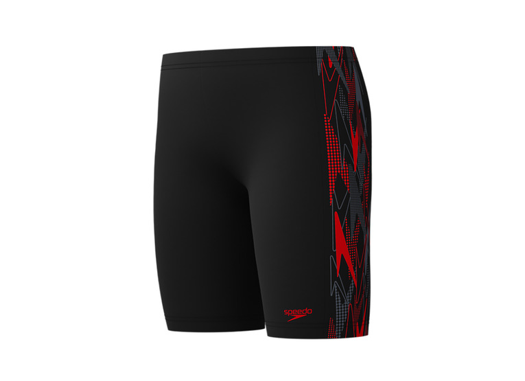 Speedo Placement jammer zwart/rood KIDS