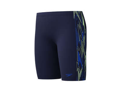 Speedo Placement jammer navy/groen KIDS