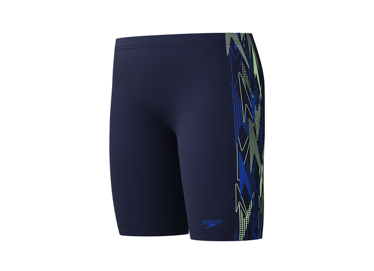Speedo Placement jammer navy/groen KIDS