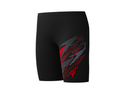 Speedo Medley logo jammer zwart/rood KIDS