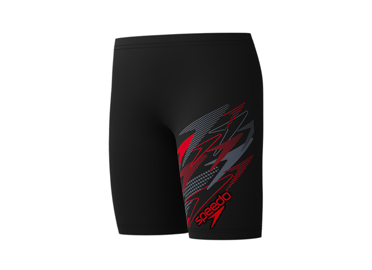 Speedo Medley logo jammer zwart/rood KIDS