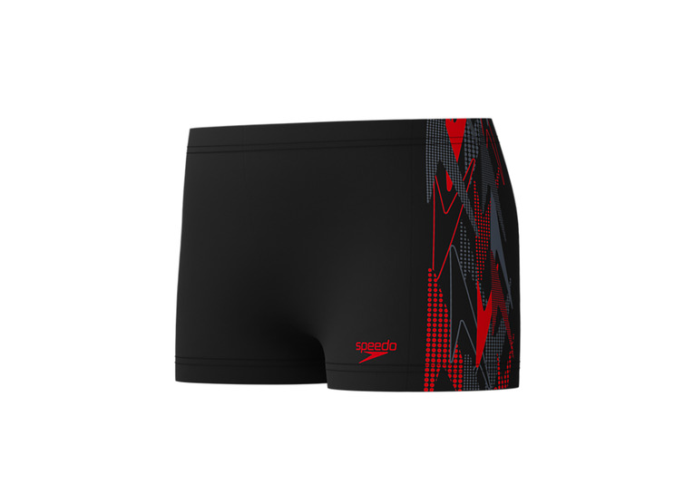 Speedo placement zwembroek zwart/rood KIDS