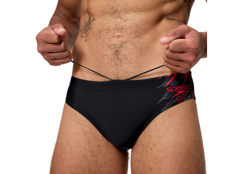 Speedo Medley logo 7cm zwembroek zwart heren Speedo Medley logo 7cm zwembroek zwart heren