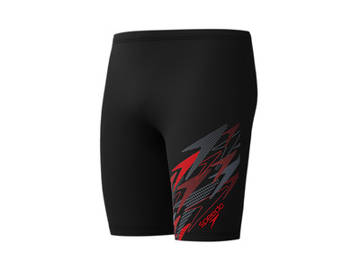 Speedo Medley Logo Jammer zwart/rood heren