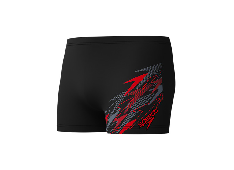 Speedo Medley Logo zwembroek zwart/rood heren