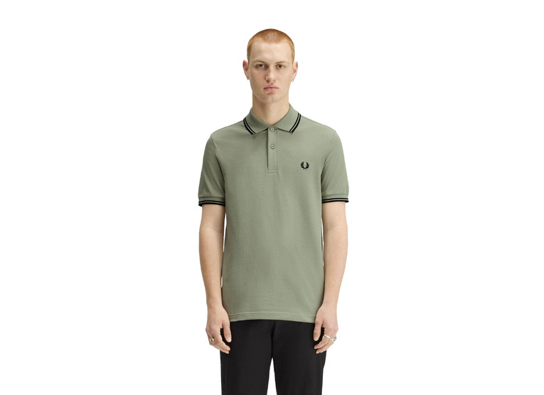 Fred Perry twin tipped polo seagrass heren