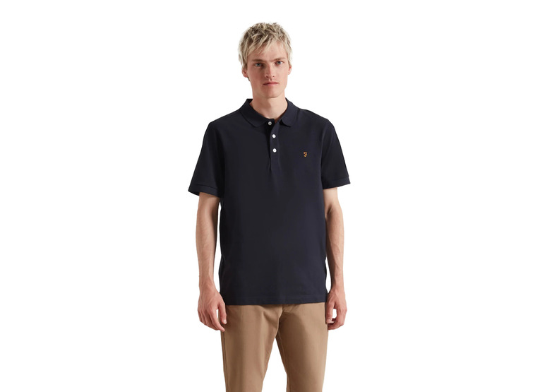 Farah Blanes polo true navy heren