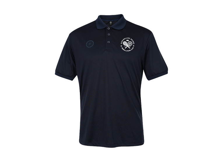 The Indian Maharadja pique polo navy heren