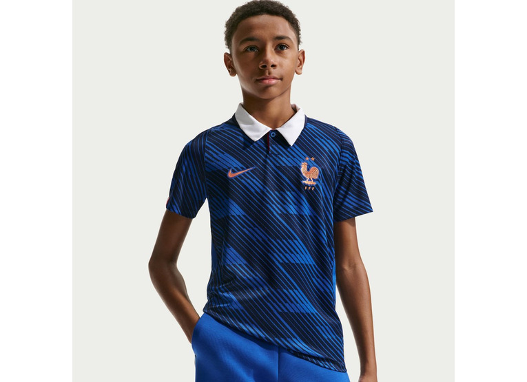 FFF 2026 Stadium Thuis voetbalshirt blauw kids
