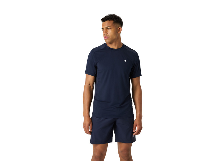 Bjorn Borg Ace mesh panel T-shirt navy heren Bjorn Borg Ace mesh panel T-shirt navy heren